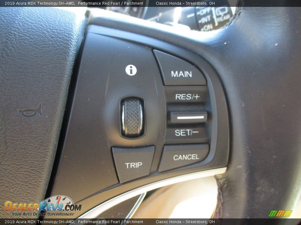 2019 Acura MDX Technology SH-AWD Performance Red Pearl / Parchment Photo #36