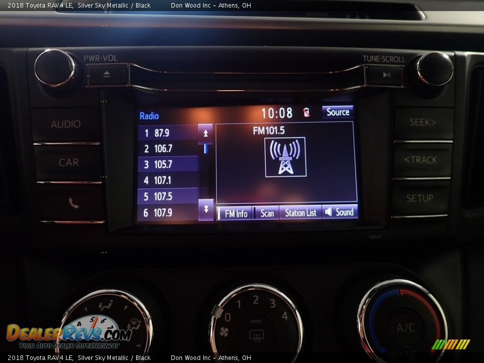 2018 Toyota RAV4 LE Silver Sky Metallic / Black Photo #22