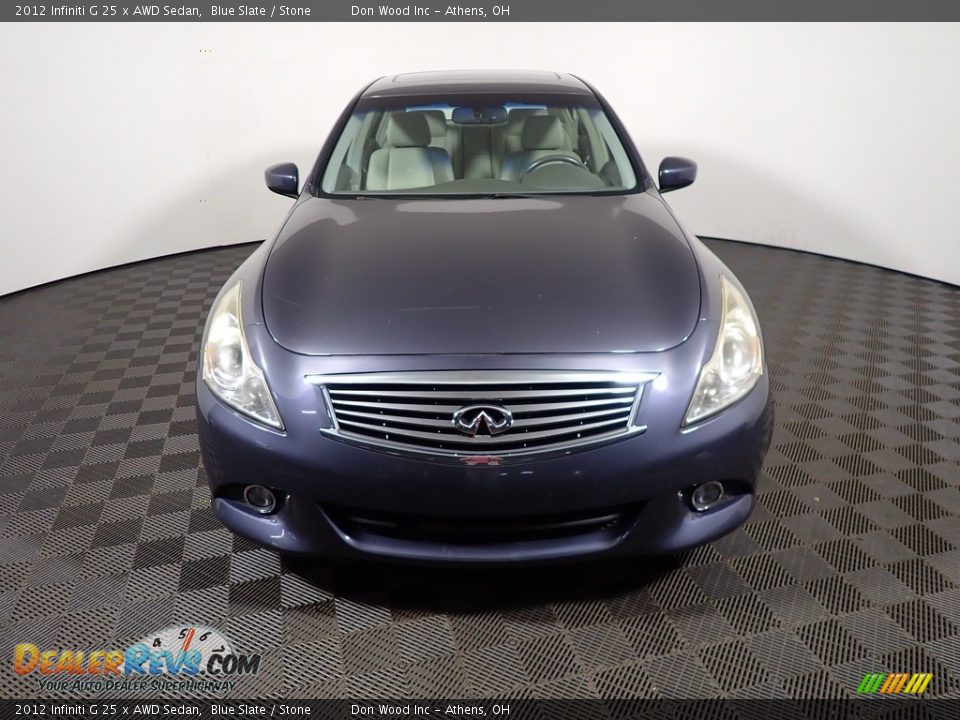 2012 Infiniti G 25 x AWD Sedan Blue Slate / Stone Photo #6