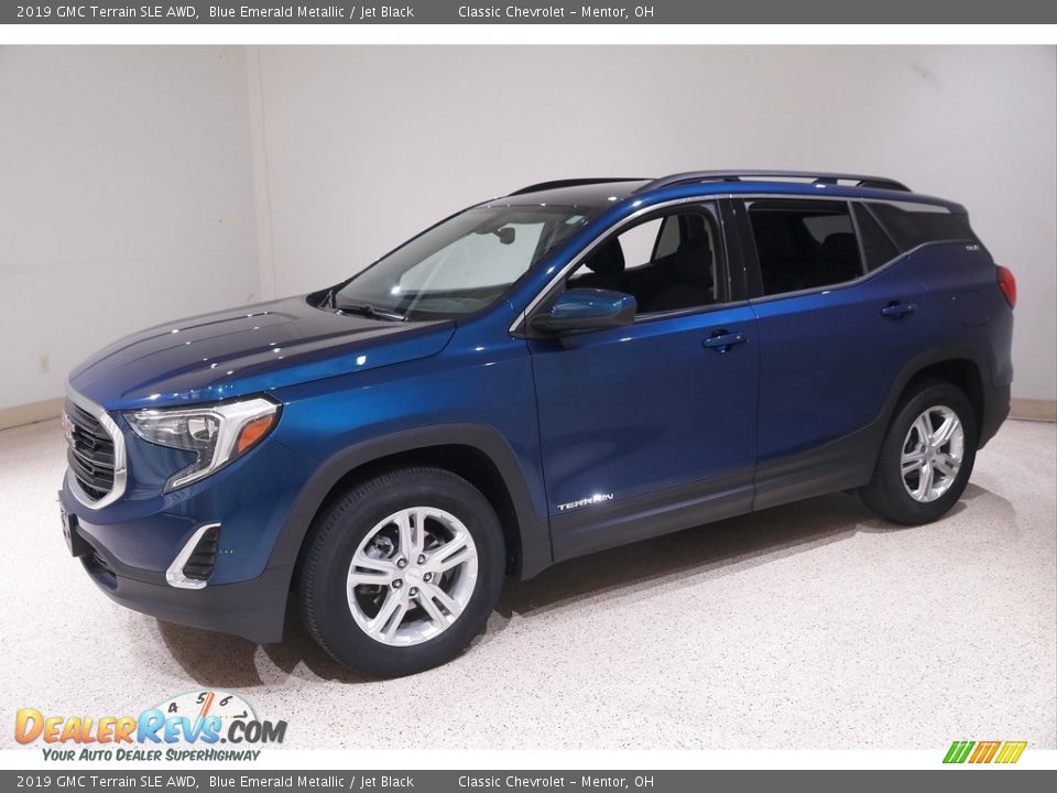 2019 GMC Terrain SLE AWD Blue Emerald Metallic / Jet Black Photo #3