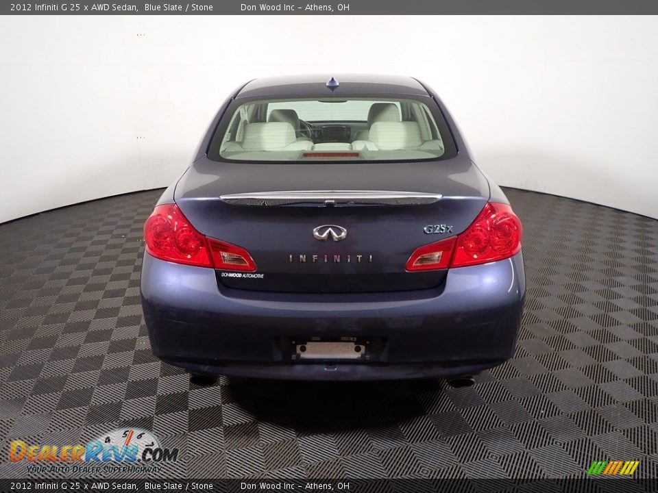 2012 Infiniti G 25 x AWD Sedan Blue Slate / Stone Photo #13