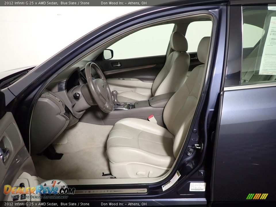 Front Seat of 2012 Infiniti G 25 x AWD Sedan Photo #20