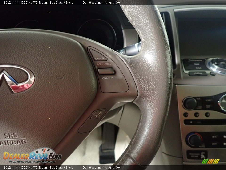 2012 Infiniti G 25 x AWD Sedan Steering Wheel Photo #28
