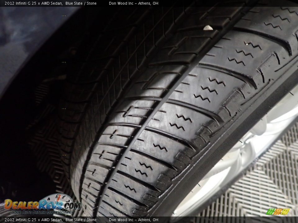 2012 Infiniti G 25 x AWD Sedan Blue Slate / Stone Photo #31