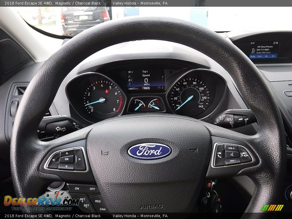 2018 Ford Escape SE 4WD Magnetic / Charcoal Black Photo #30