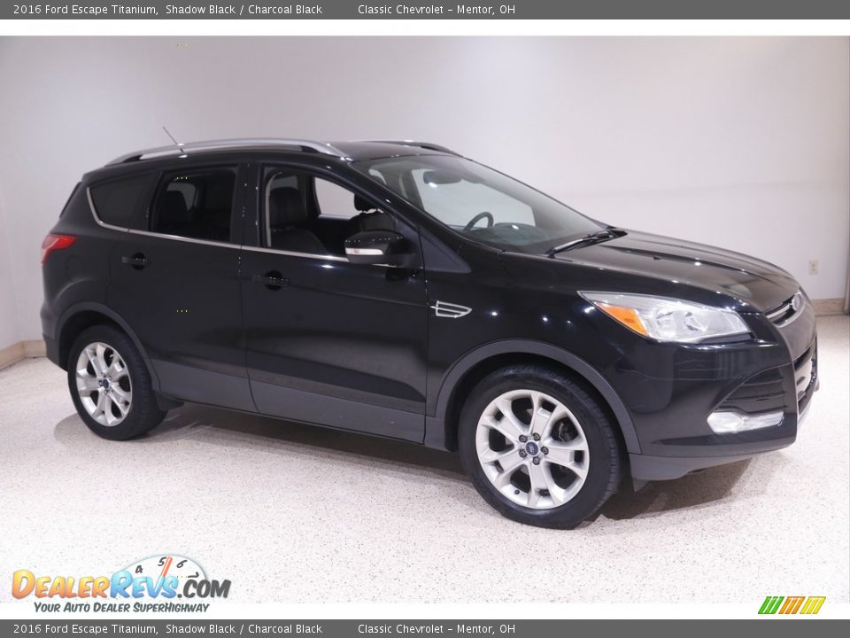 2016 Ford Escape Titanium Shadow Black / Charcoal Black Photo #1