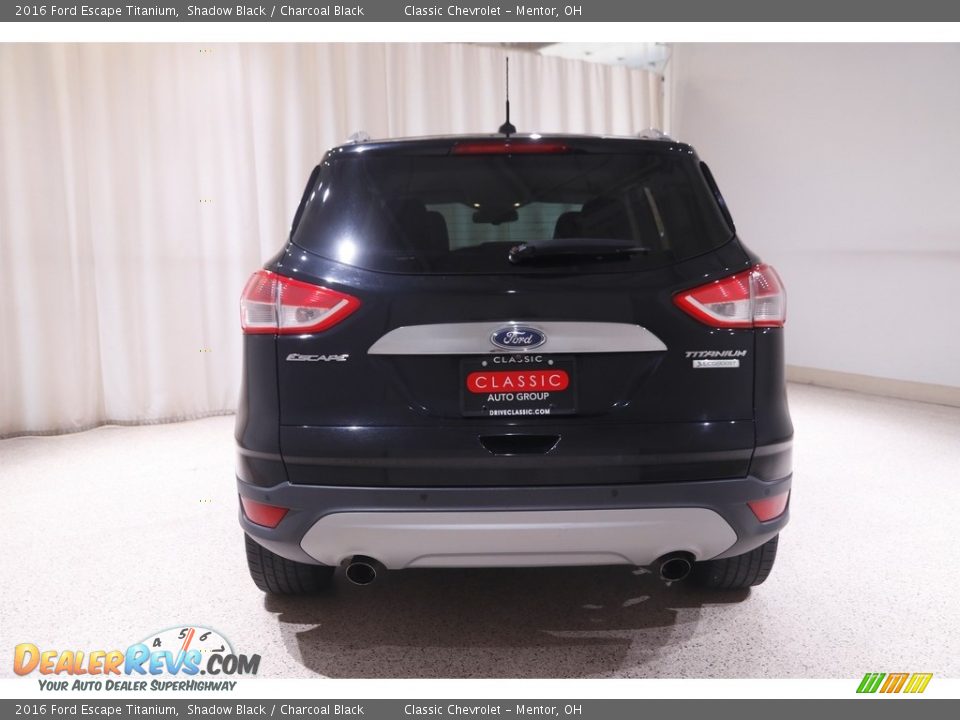 2016 Ford Escape Titanium Shadow Black / Charcoal Black Photo #20