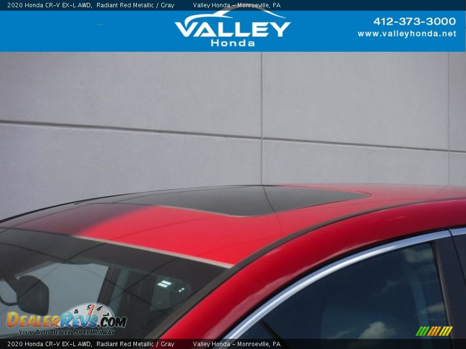 2020 Honda CR-V EX-L AWD Radiant Red Metallic / Gray Photo #3