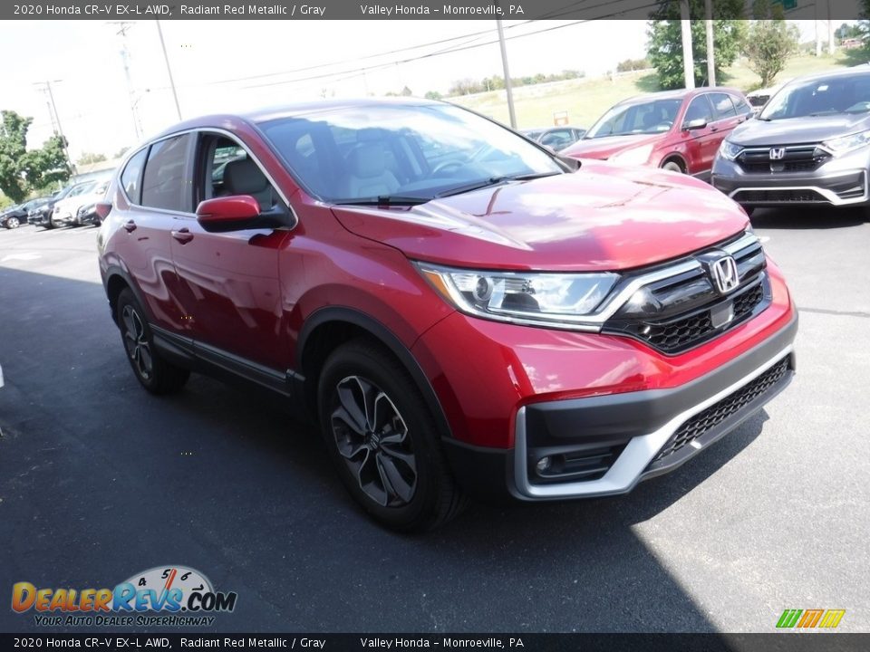 2020 Honda CR-V EX-L AWD Radiant Red Metallic / Gray Photo #6