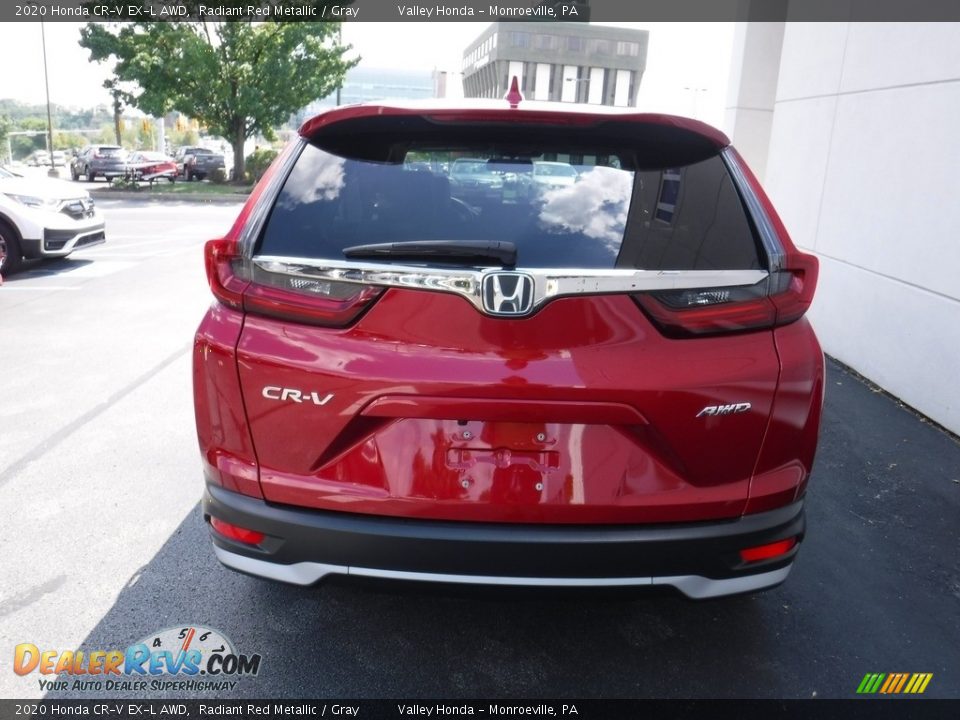 2020 Honda CR-V EX-L AWD Radiant Red Metallic / Gray Photo #7