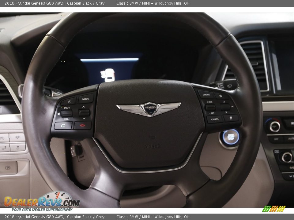 2018 Hyundai Genesis G80 AWD Steering Wheel Photo #7