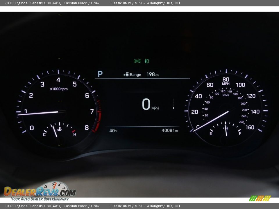 2018 Hyundai Genesis G80 AWD Gauges Photo #8