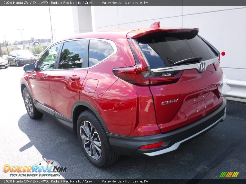 2020 Honda CR-V EX-L AWD Radiant Red Metallic / Gray Photo #8