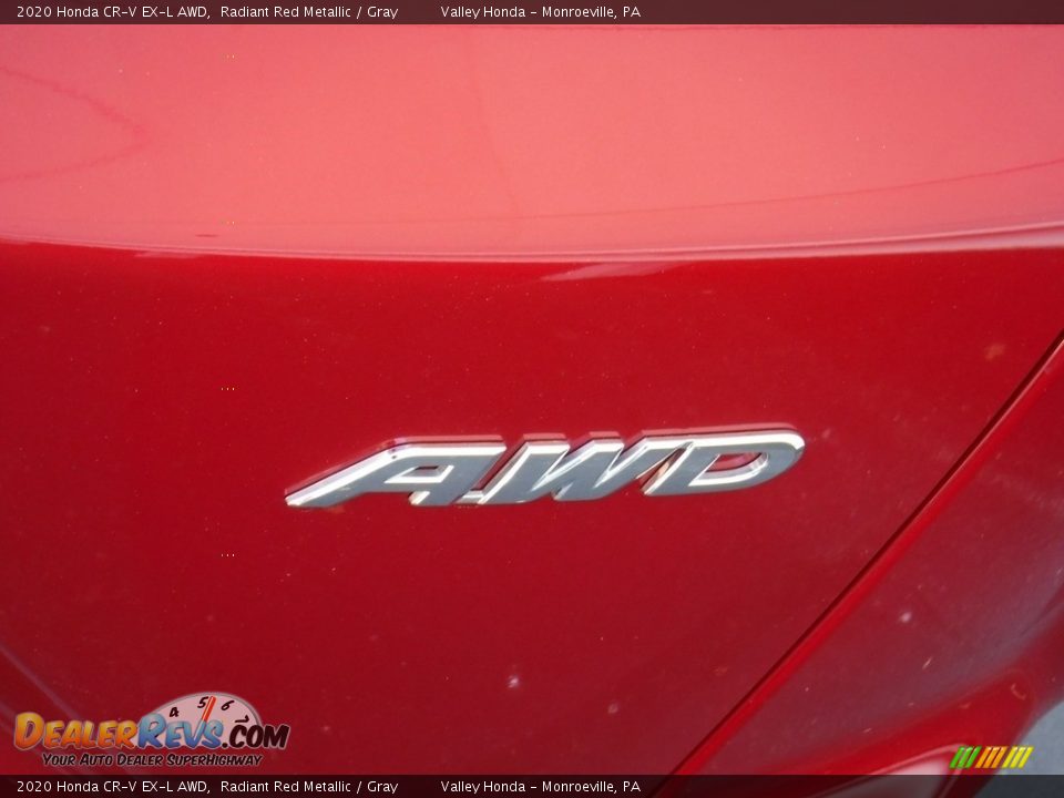 2020 Honda CR-V EX-L AWD Radiant Red Metallic / Gray Photo #9