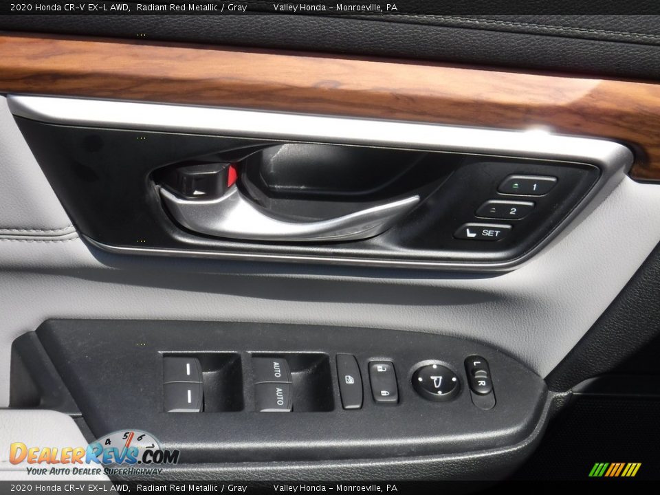 2020 Honda CR-V EX-L AWD Radiant Red Metallic / Gray Photo #11