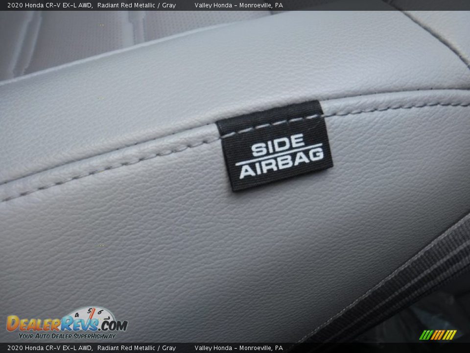 2020 Honda CR-V EX-L AWD Radiant Red Metallic / Gray Photo #16