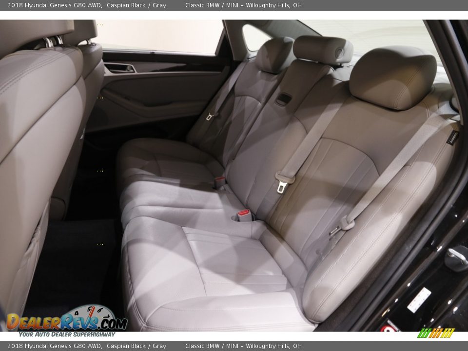 Rear Seat of 2018 Hyundai Genesis G80 AWD Photo #19