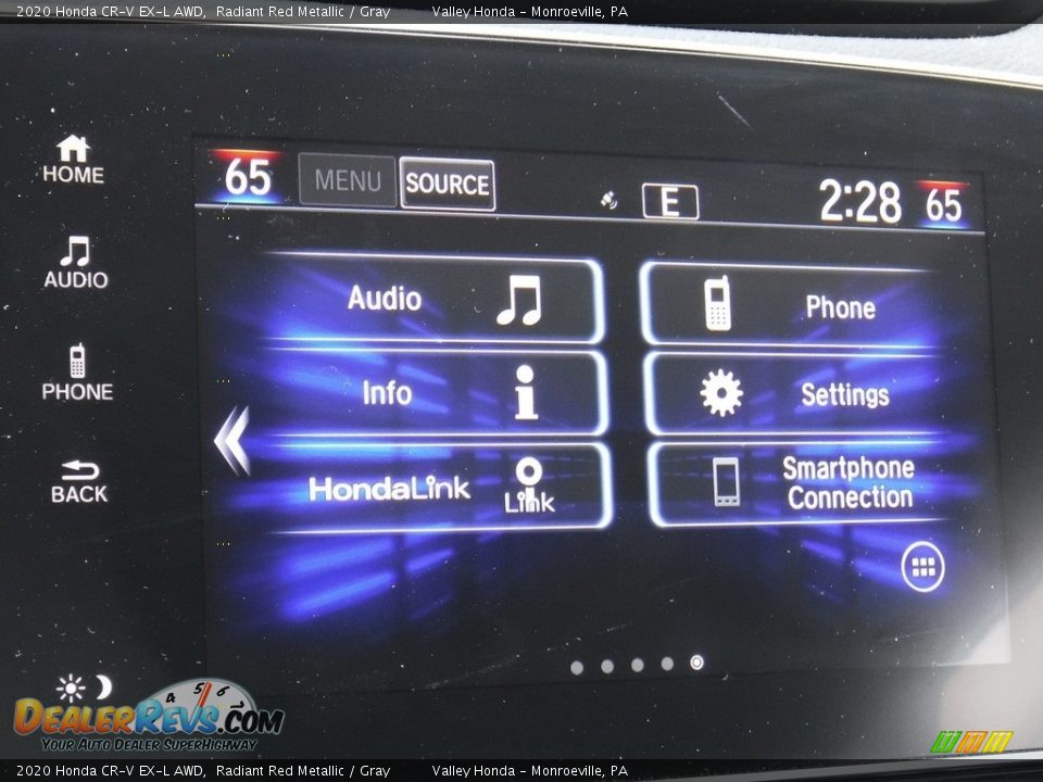 2020 Honda CR-V EX-L AWD Radiant Red Metallic / Gray Photo #22