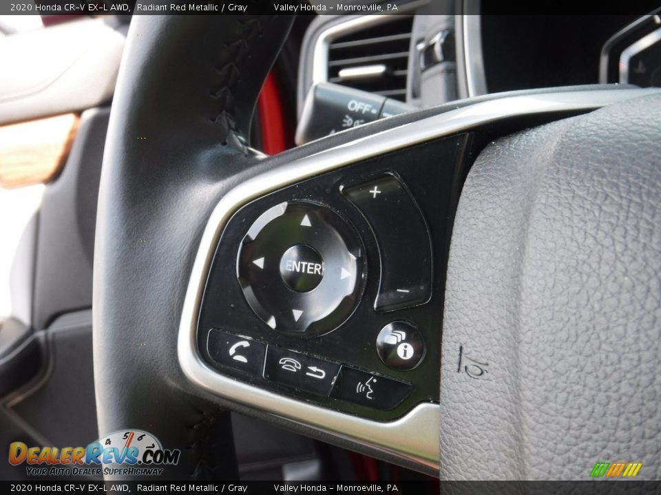 2020 Honda CR-V EX-L AWD Radiant Red Metallic / Gray Photo #24