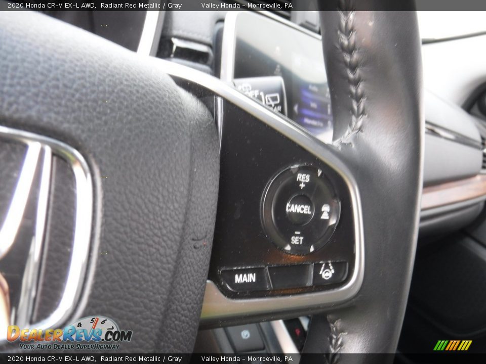 2020 Honda CR-V EX-L AWD Radiant Red Metallic / Gray Photo #25