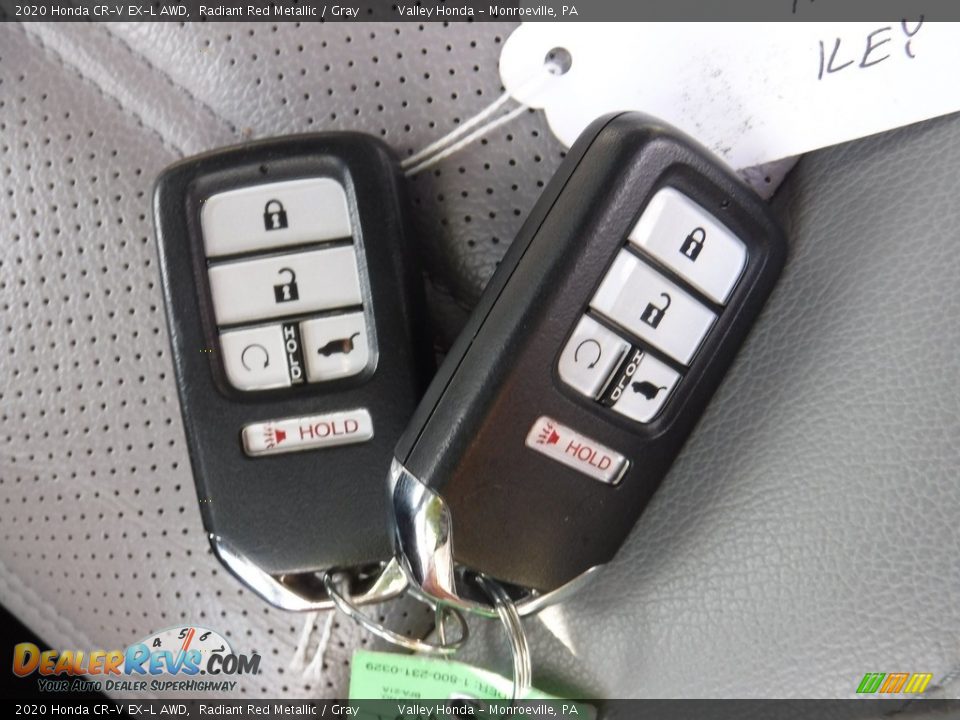 2020 Honda CR-V EX-L AWD Radiant Red Metallic / Gray Photo #32