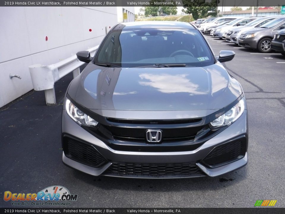 2019 Honda Civic LX Hatchback Polished Metal Metallic / Black Photo #4