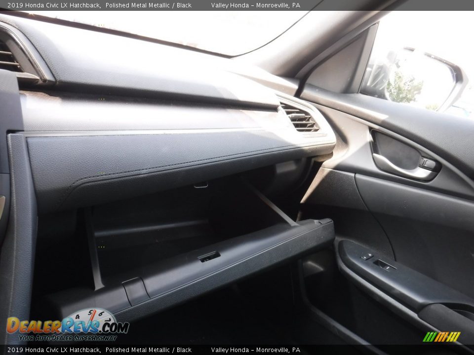 2019 Honda Civic LX Hatchback Polished Metal Metallic / Black Photo #15