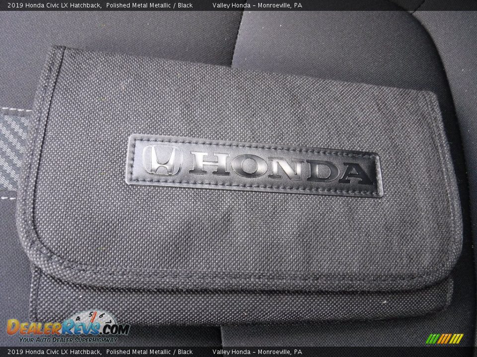 2019 Honda Civic LX Hatchback Polished Metal Metallic / Black Photo #22