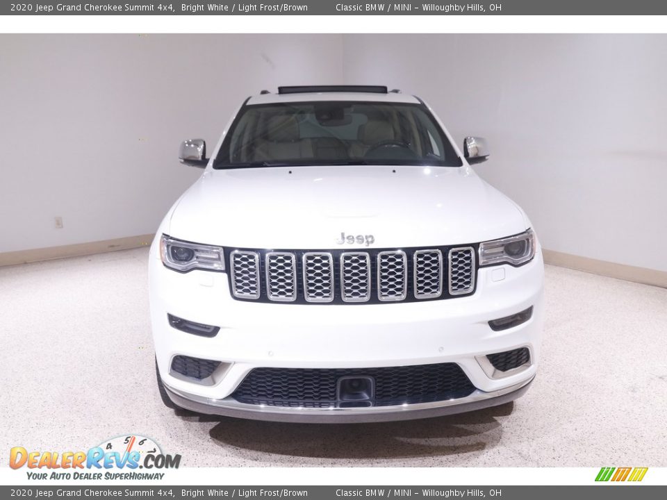 2020 Jeep Grand Cherokee Summit 4x4 Bright White / Light Frost/Brown Photo #2