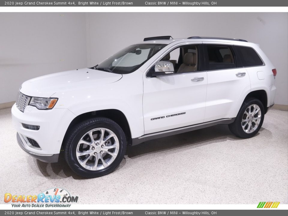 2020 Jeep Grand Cherokee Summit 4x4 Bright White / Light Frost/Brown Photo #3