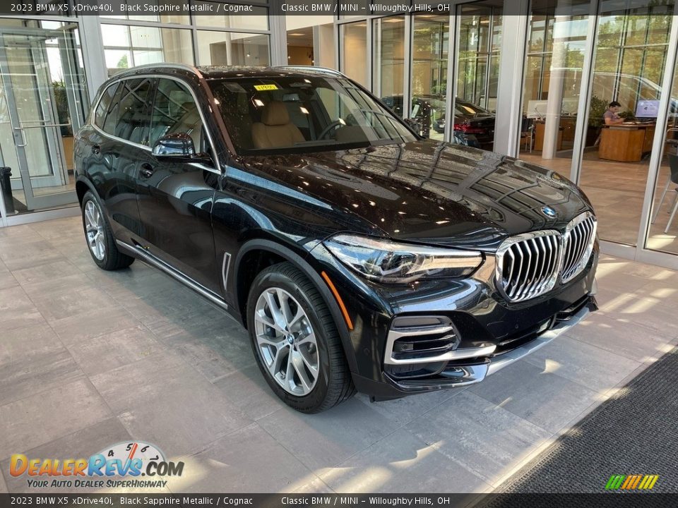 2023 BMW X5 xDrive40i Black Sapphire Metallic / Cognac Photo #1