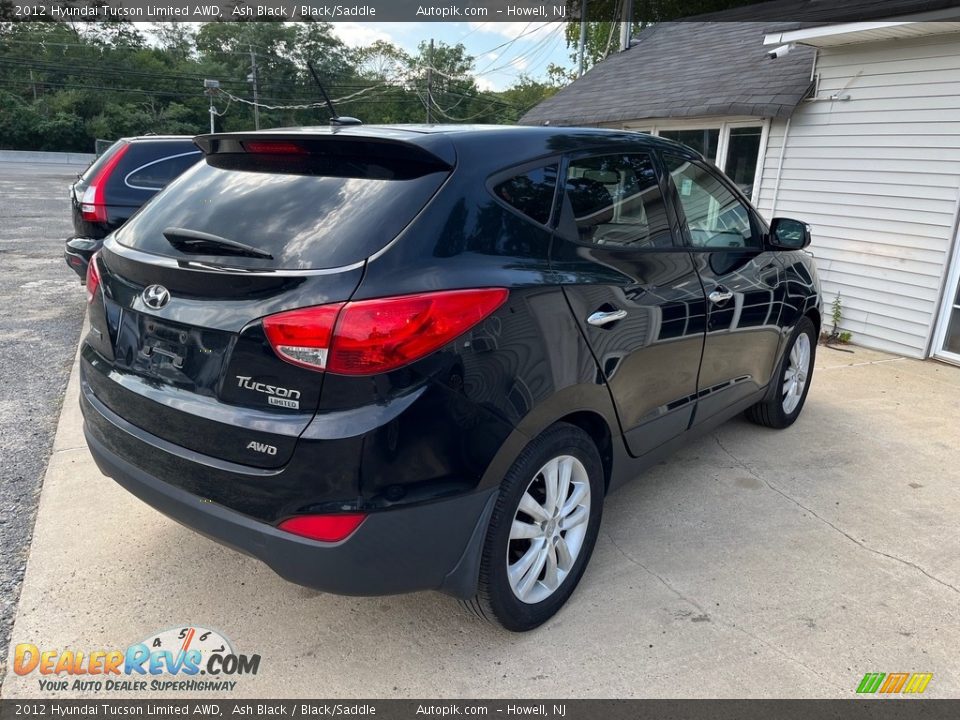 2012 Hyundai Tucson Limited AWD Ash Black / Black/Saddle Photo #6