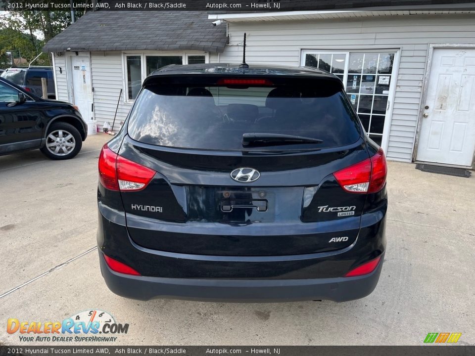 2012 Hyundai Tucson Limited AWD Ash Black / Black/Saddle Photo #7