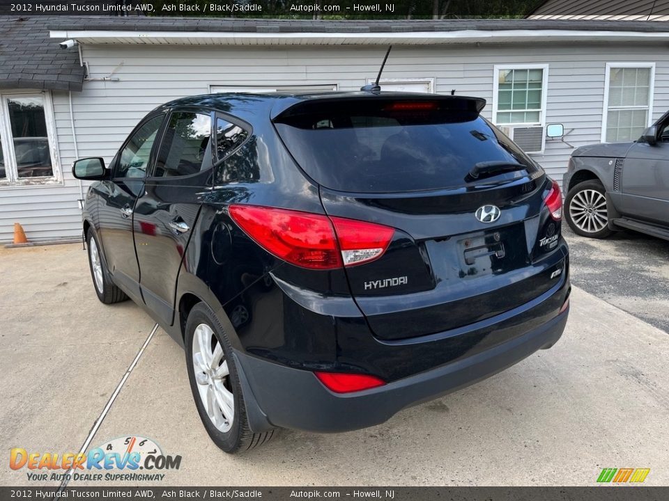 2012 Hyundai Tucson Limited AWD Ash Black / Black/Saddle Photo #8