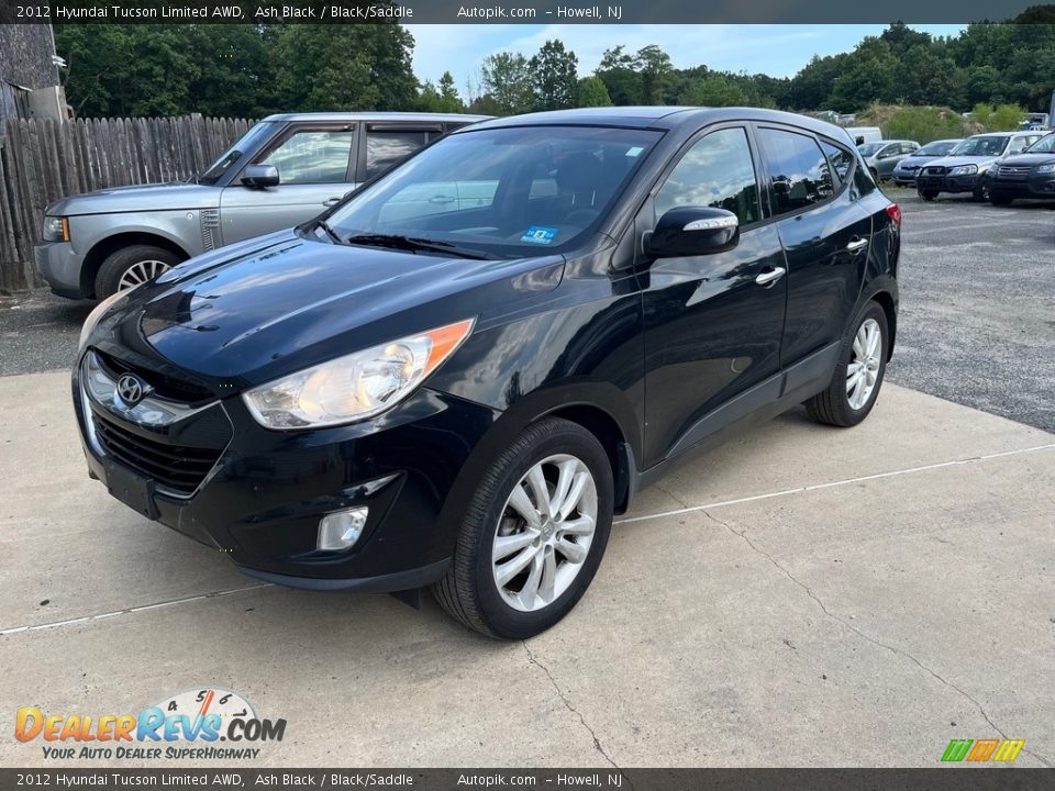 2012 Hyundai Tucson Limited AWD Ash Black / Black/Saddle Photo #12