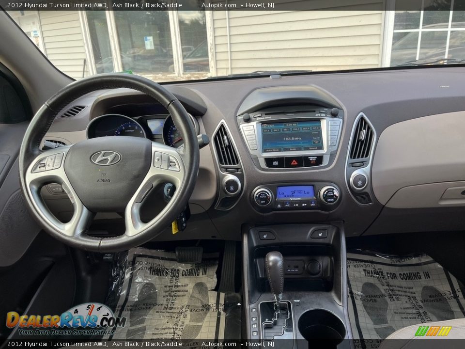 2012 Hyundai Tucson Limited AWD Ash Black / Black/Saddle Photo #22