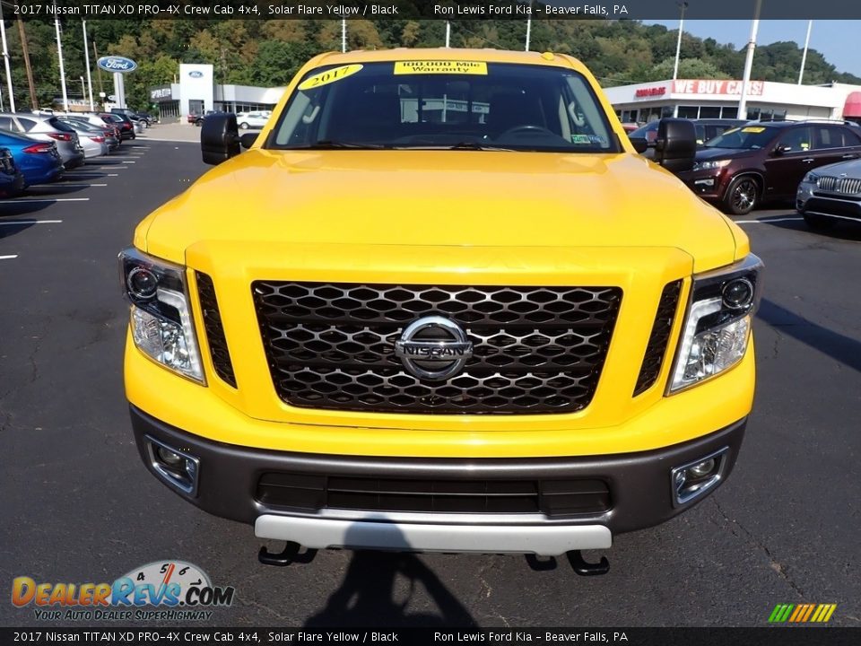 2017 Nissan TITAN XD PRO-4X Crew Cab 4x4 Solar Flare Yellow / Black Photo #3