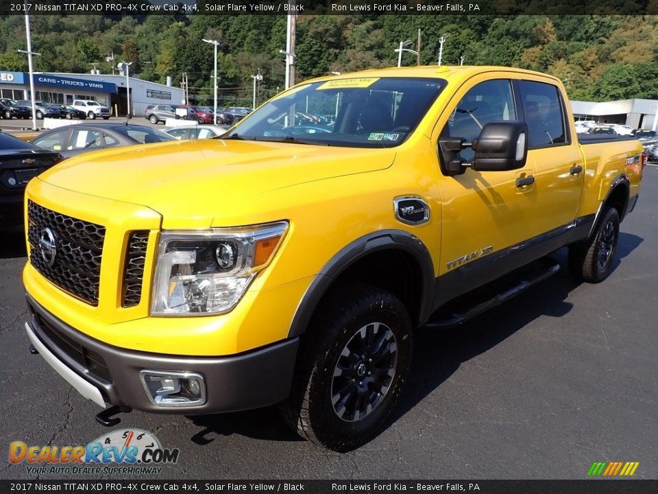 Solar Flare Yellow 2017 Nissan TITAN XD PRO-4X Crew Cab 4x4 Photo #4