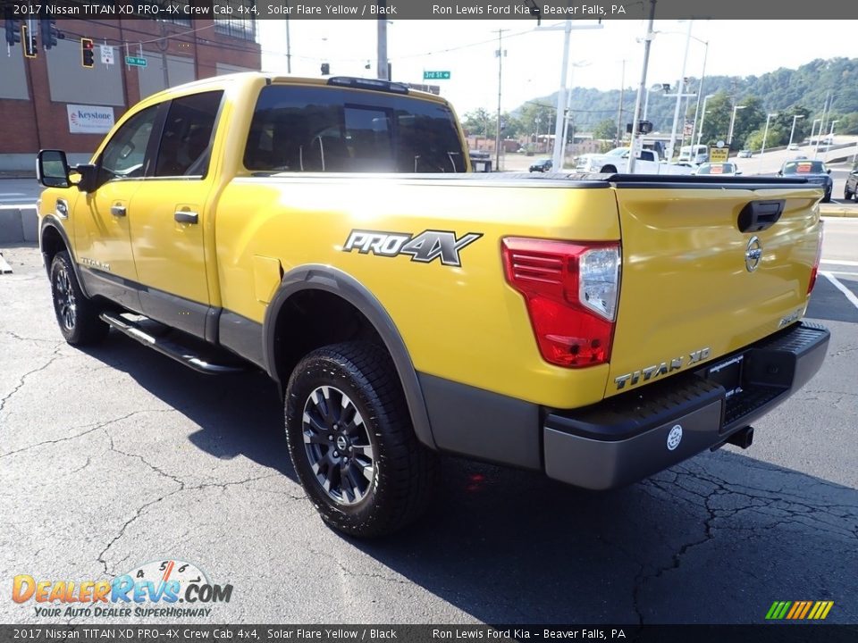 2017 Nissan TITAN XD PRO-4X Crew Cab 4x4 Solar Flare Yellow / Black Photo #6