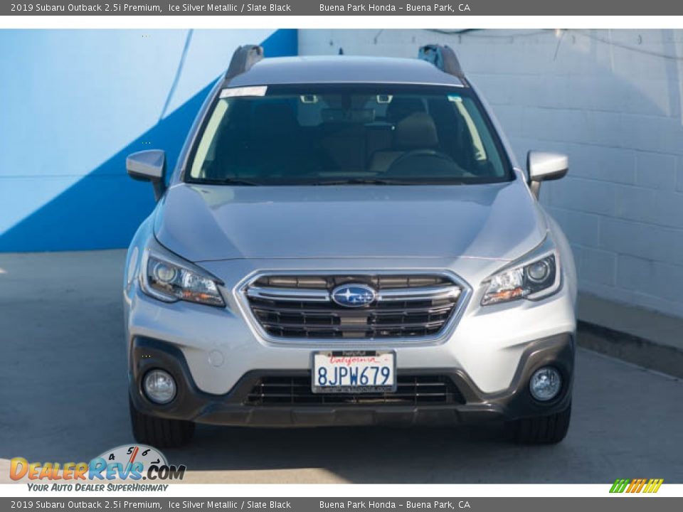 2019 Subaru Outback 2.5i Premium Ice Silver Metallic / Slate Black Photo #7