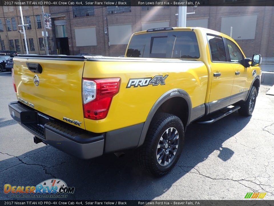 2017 Nissan TITAN XD PRO-4X Crew Cab 4x4 Solar Flare Yellow / Black Photo #8