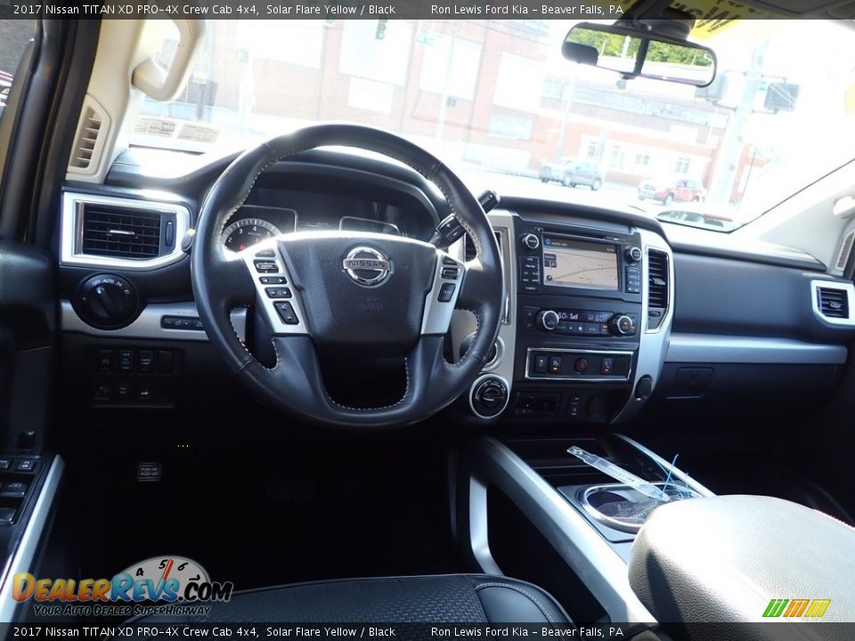 2017 Nissan TITAN XD PRO-4X Crew Cab 4x4 Solar Flare Yellow / Black Photo #13