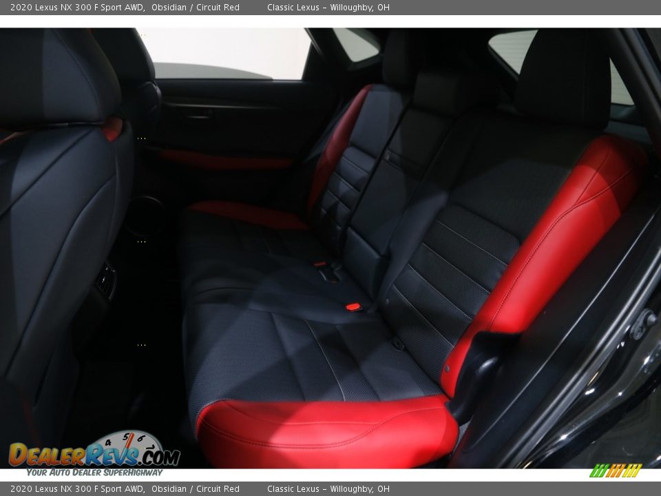 2020 Lexus NX 300 F Sport AWD Obsidian / Circuit Red Photo #17