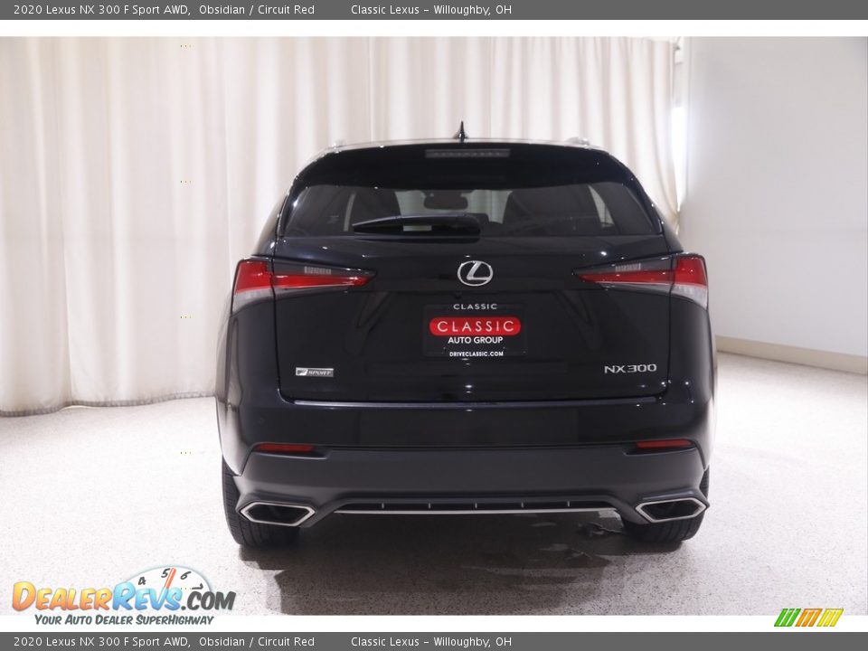 2020 Lexus NX 300 F Sport AWD Obsidian / Circuit Red Photo #18