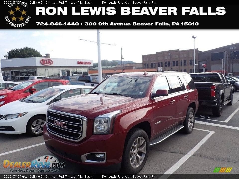 2019 GMC Yukon SLE 4WD Crimson Red Tintcoat / Jet Black Photo #1