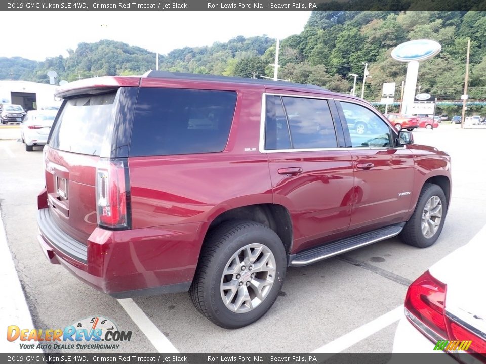 2019 GMC Yukon SLE 4WD Crimson Red Tintcoat / Jet Black Photo #4