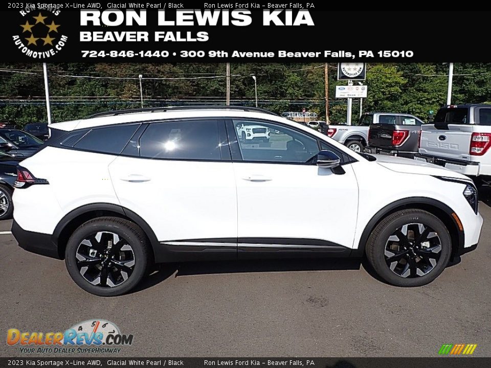 2023 Kia Sportage X-Line AWD Glacial White Pearl / Black Photo #1