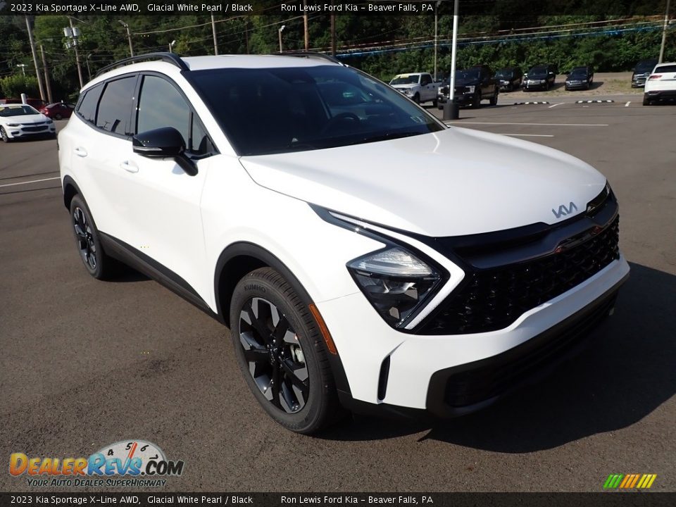 2023 Kia Sportage X-Line AWD Glacial White Pearl / Black Photo #2