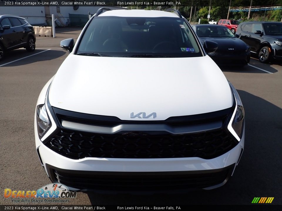 2023 Kia Sportage X-Line AWD Glacial White Pearl / Black Photo #3
