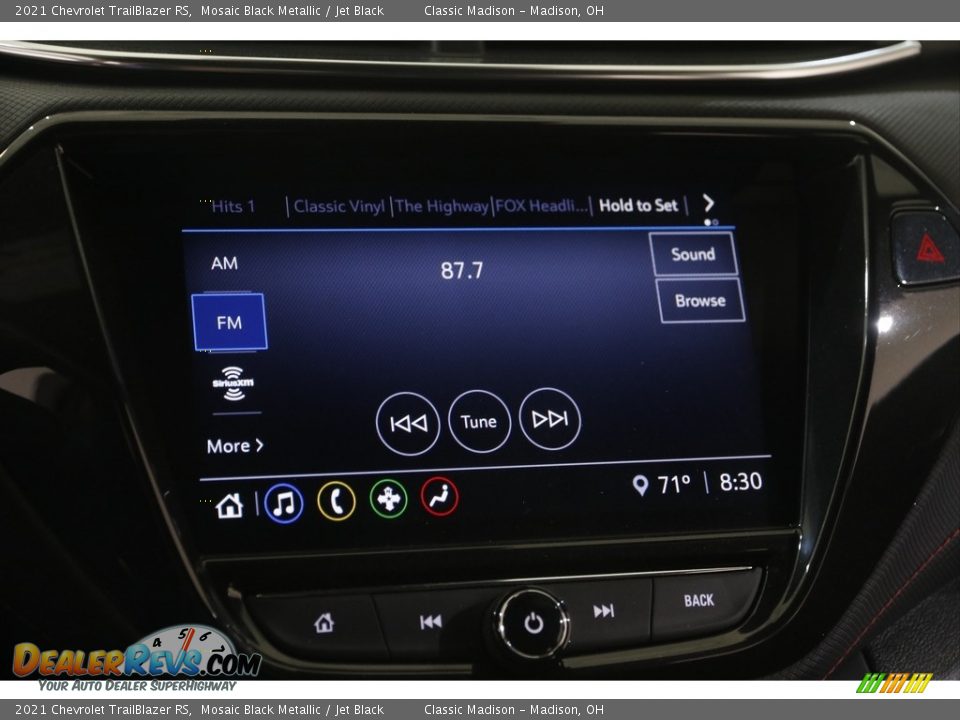 2021 Chevrolet TrailBlazer RS Mosaic Black Metallic / Jet Black Photo #11